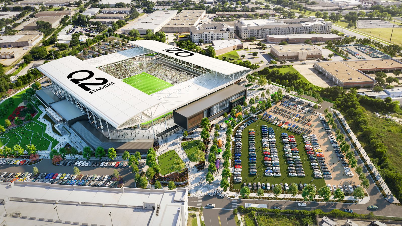Q2 Stadium Aerial View Match Day 1600×900 Q2 Stadium Aerial View Match Day 1600x900