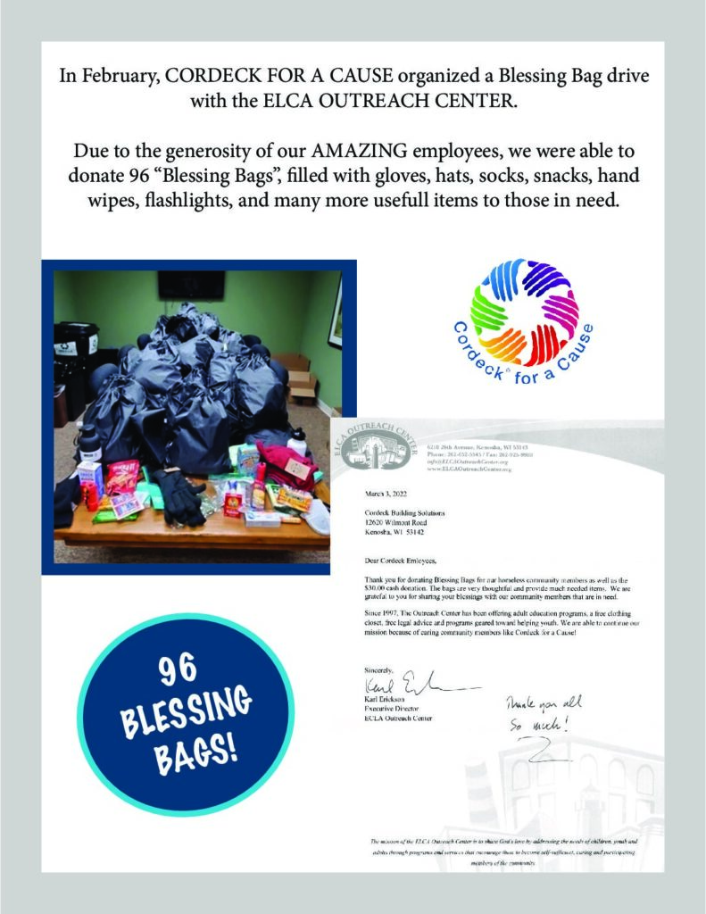 Cordeck For A Cause Blessing Bags