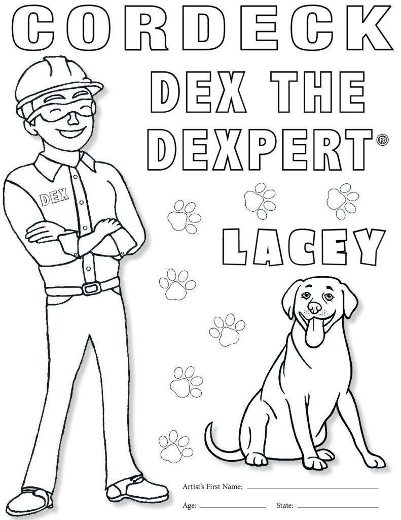 Dex The Dexpert® Coloring Sheet