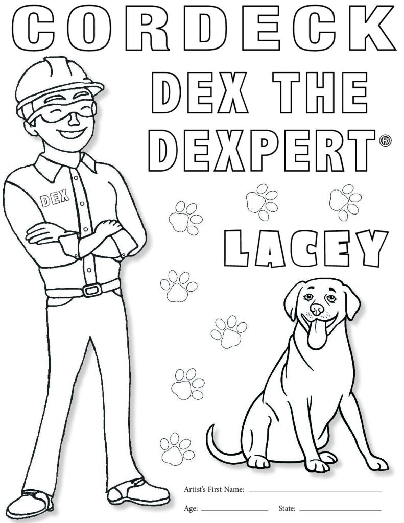 Dex The Dexpert® Coloring Sheet